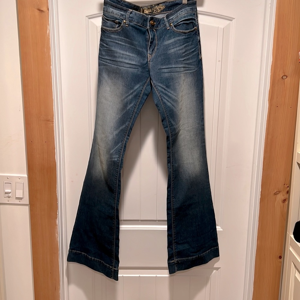 Express Low Rise Flare Jeans